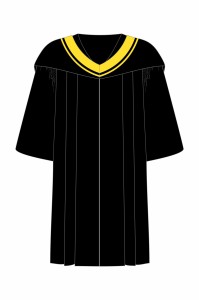 網上訂購香港都會大學工商管理學學士畢業袍 黃色畢業肩帶製服公司 畢業袍 垂布 DA327